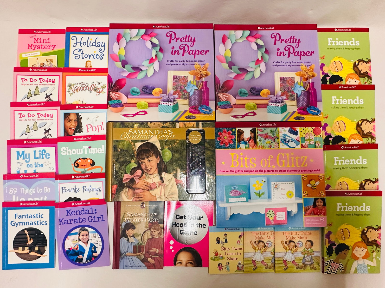 American Girl Doll Books, Booklets and Craft Kits: American Girl Doll Books, Booklets and Craft Kits ------------------ please review all pictures carefully because they are part of the description and show condition issues if any ------------------ p