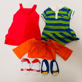 American Girl Doll Lanie Clothes and Shoes Grouping