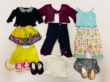 American Girl Doll Truly Me Clothes and Shoes Grouping