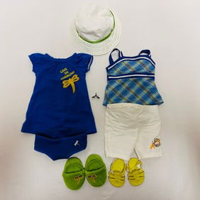 American Girl Doll Lanie Clothes and Shoes Grouping