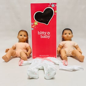 Two American Girl Bitty Baby Dolls