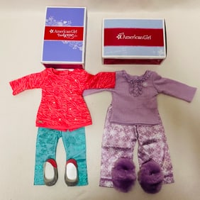 American Girl Doll Lovely Leopard and Snowflake Pajamas