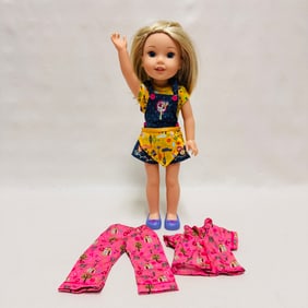 American Girl Doll Wellie Wishers Camille with Pajamas