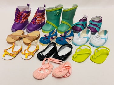 American Girl Doll Truly Me Shoes and Boots Grouping