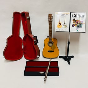 American Girl Doll Guitar, Flute and Music Grouping