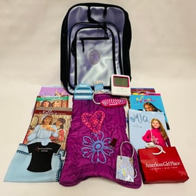 American Girl Doll Backpack, Computer and Books