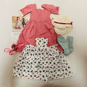 American Girl Doll Felicity Spring Gown with Pinner Apron
