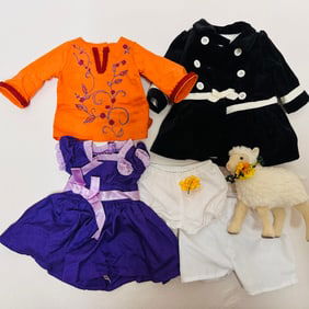 American Girl Doll Historical Clothes Grouping: Felicity, Emily, Julie, Samantha