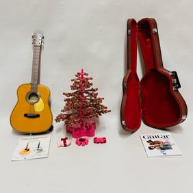 American Girl Doll Truly Me Guitar and Christmas Tree
