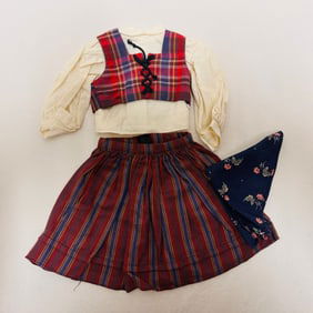 American Girl Doll Kirsten Swedish Dirndl and Kerchief