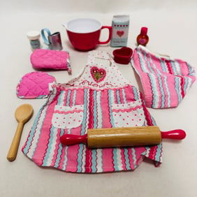 American Girl Doll Baking Supplies and Apron