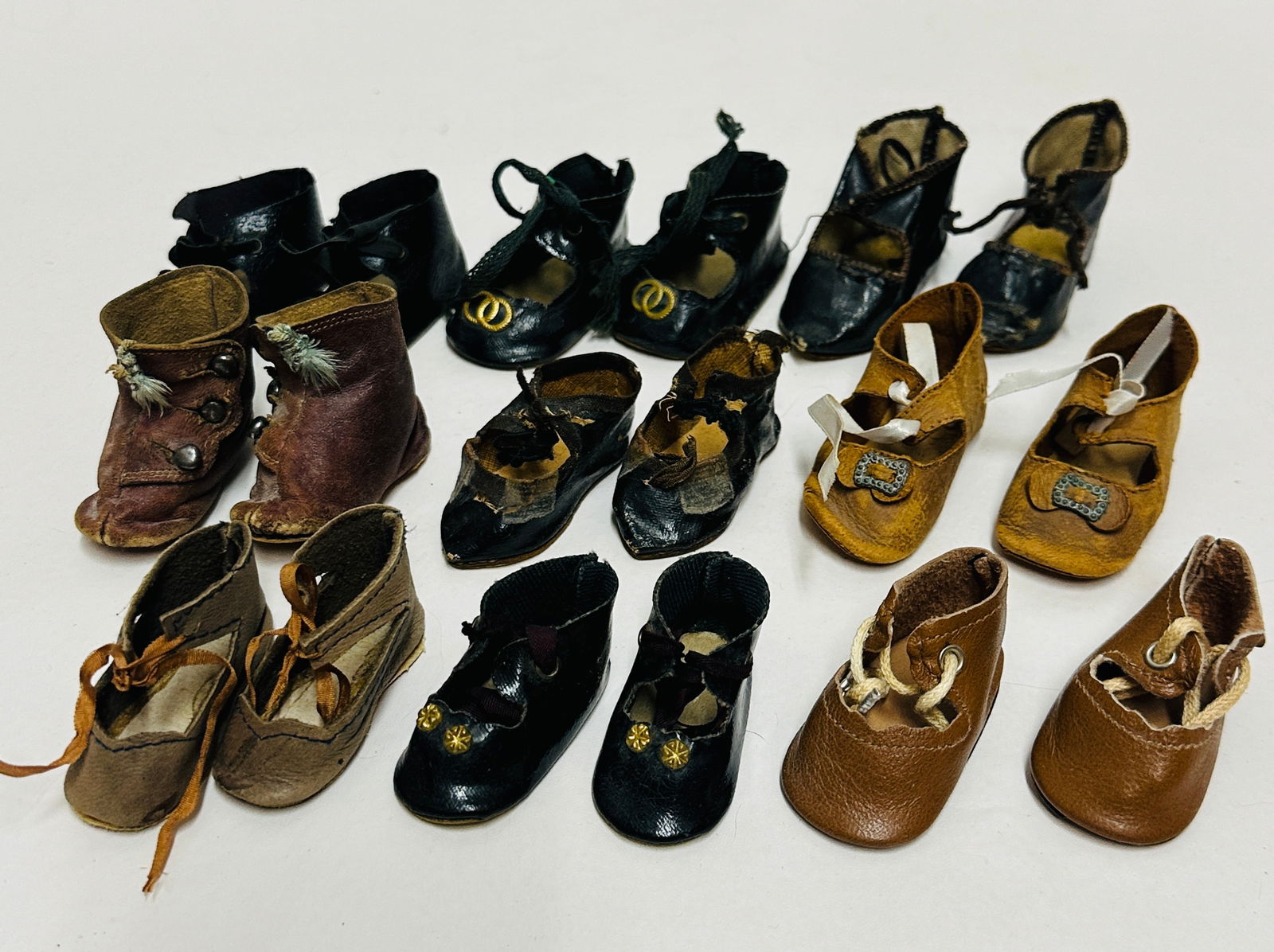 Impressive Collection of Antique Doll Shoes (1 of 8)