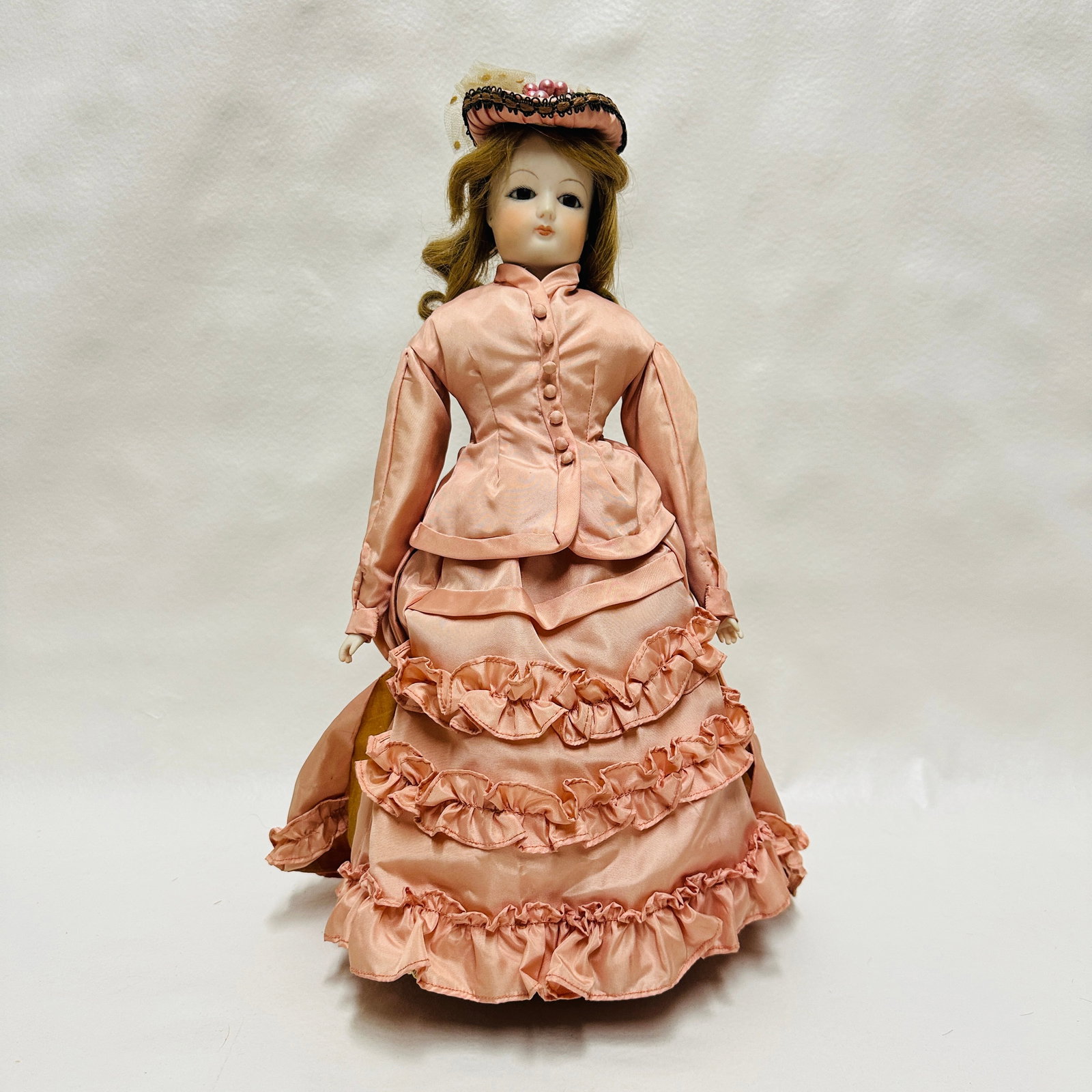 Artist made French Fashion Doll, head marked incised Signature: Reproduction with bisque lower arms, head marked incised Signature, Artist made French Fashion Doll ------------------ please review all pictures carefully because they are part of the description and
