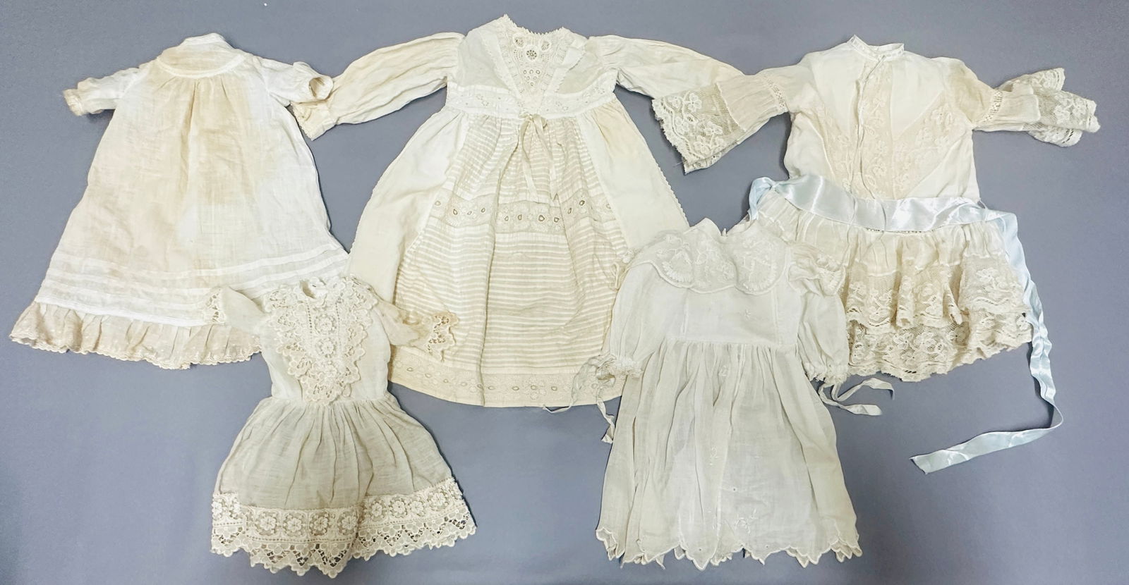 Antique Victorian Whites Doll Dresses (1 of 12)