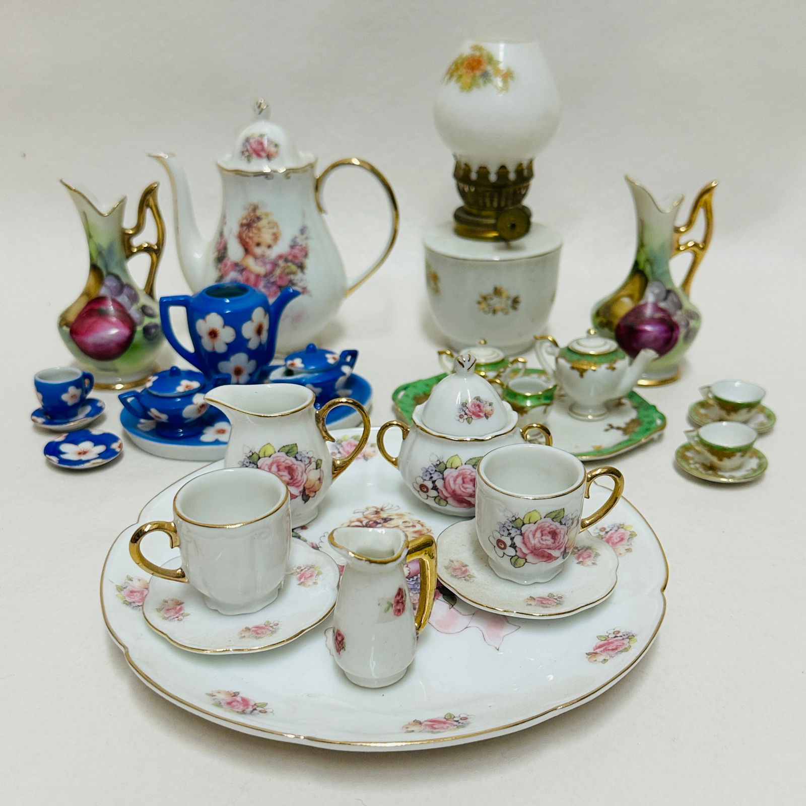 Handpainted Porcelain Doll size Tea sets and Accessories (1 of 13)