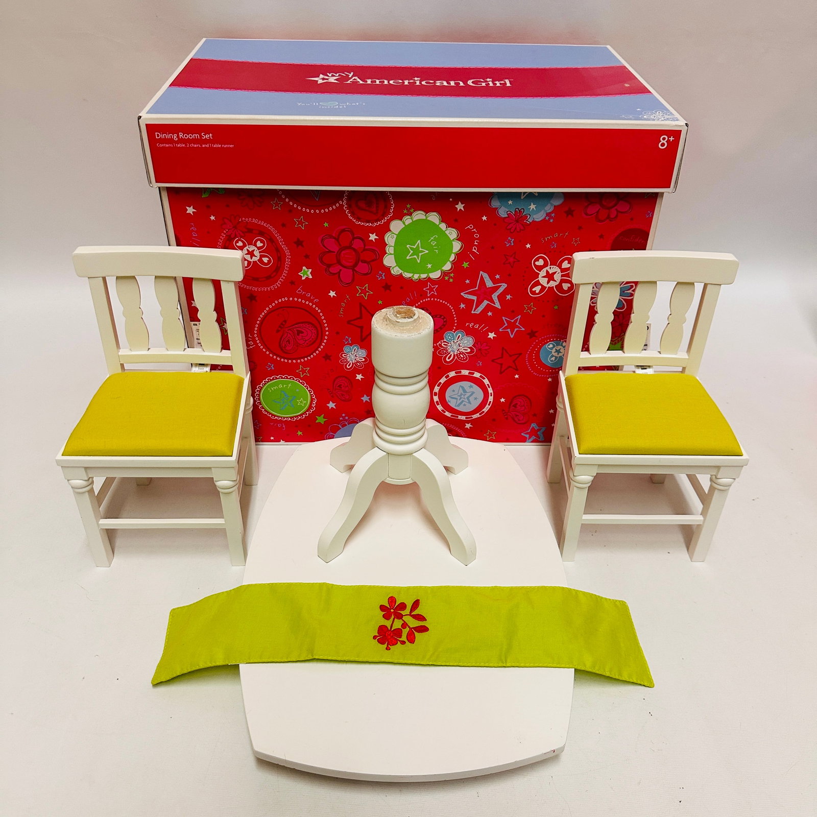 American Girl Doll Dining Table and Two Chairs (1 of 7)