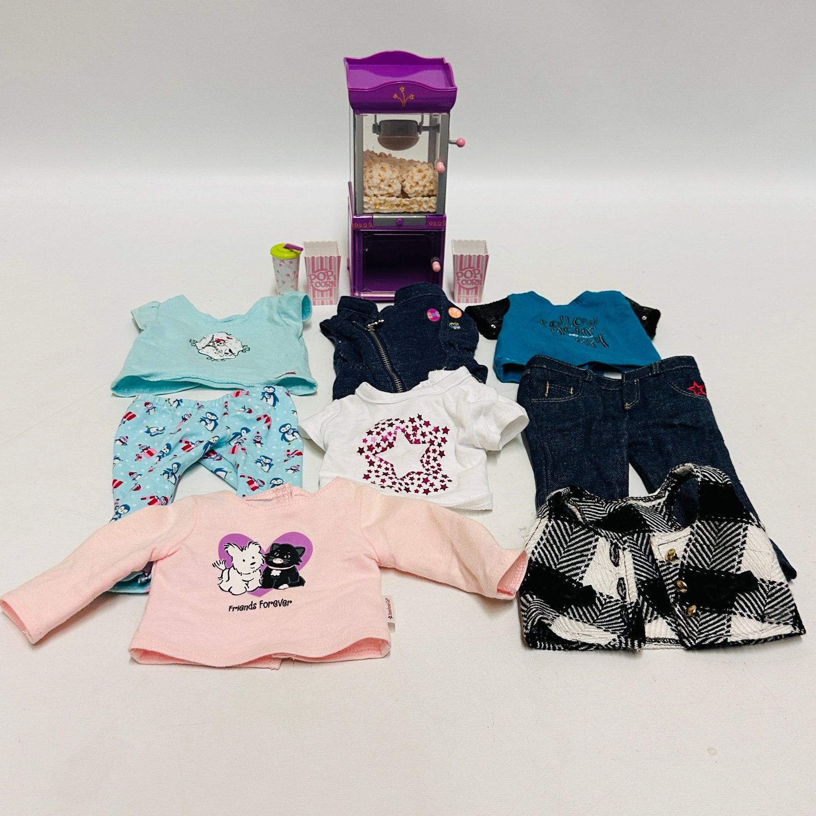 American Girl Doll Truly Me Popcorn Maker and Clothes Grouping (1 of 8)