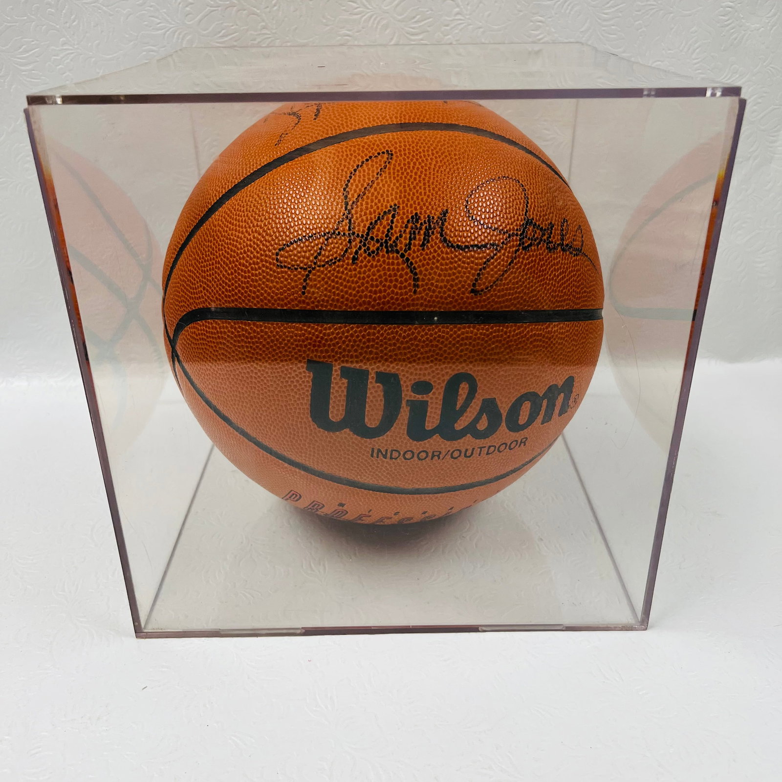 Celtics Signed Basketball with Display case (1 of 5)