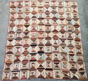 Log Cabin Courthouse Steps Quilt