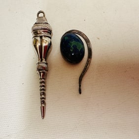 Grouping of two Sterling Pendant Pieces