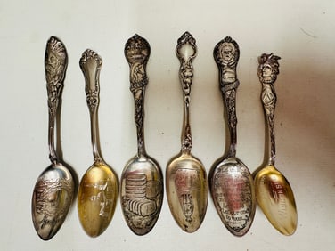 Sterling Silver Souvenir Spoons
