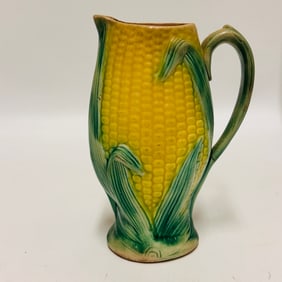 Majolica Corn Pitcher