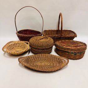 Woven Basket Collection, Sewing basket, Sweet grass