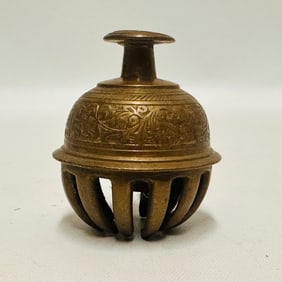 Vintage Brass Elephant Claw Bell