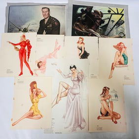 1940s Alberto Vargas Calendar Pin ups
