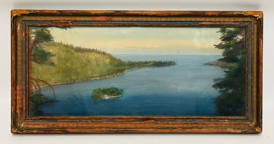 View of Lake Watercolor