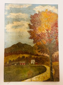 Ida MacBride Down by the Farm, Oil on Canvas, 1956