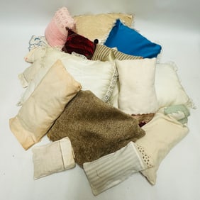 Grouping of Doll Size Pillows