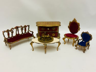 German Spielwaren Puppen Mobel Dollhouse Miniature