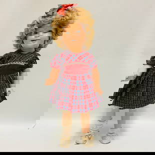 Vintage Ideal Shirley Temple Doll: Vintage Ideal Shirley Temple Doll, marked at the back of her head "Shirley Temple, Ideal, USA" **PLEASE READ: There are several shipping options available. Framingham Shipping is still available (see
