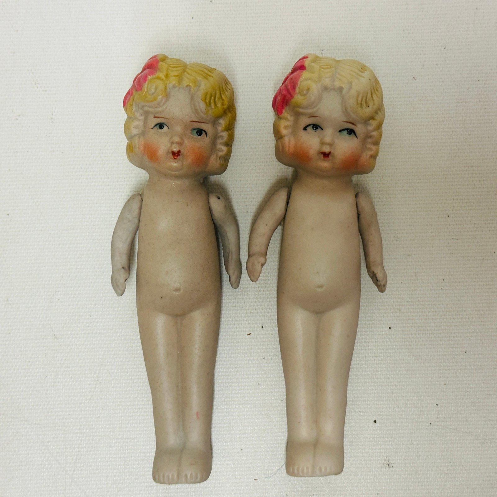 Two All Bisque Dolls: Two All Bisque Dolls, made in Japan **PLEASE READ: There are several shipping options available. Framingham Shipping is still available (see below for their contact info). Please compare prices. All A