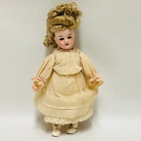 Antique Doll with Bisque Head 1902 and Jointed Composition body