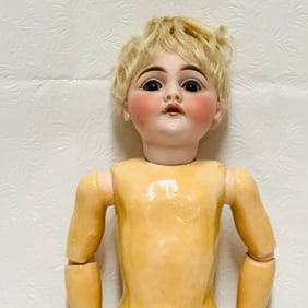 German Antique Bisque Character Socket Head Doll