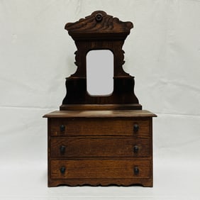 Doll size Victorian Oak Dresser