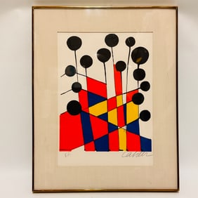 Alexander Calder (American 1898-1976) The Flower Garden Artist 1974 Artist Proof
