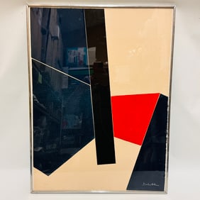 Jacqueline Valentin Debutler (1928-) Geometrie 3 Limited Edition Lithograph