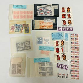 Stamp Collection including Barrett and Worthen