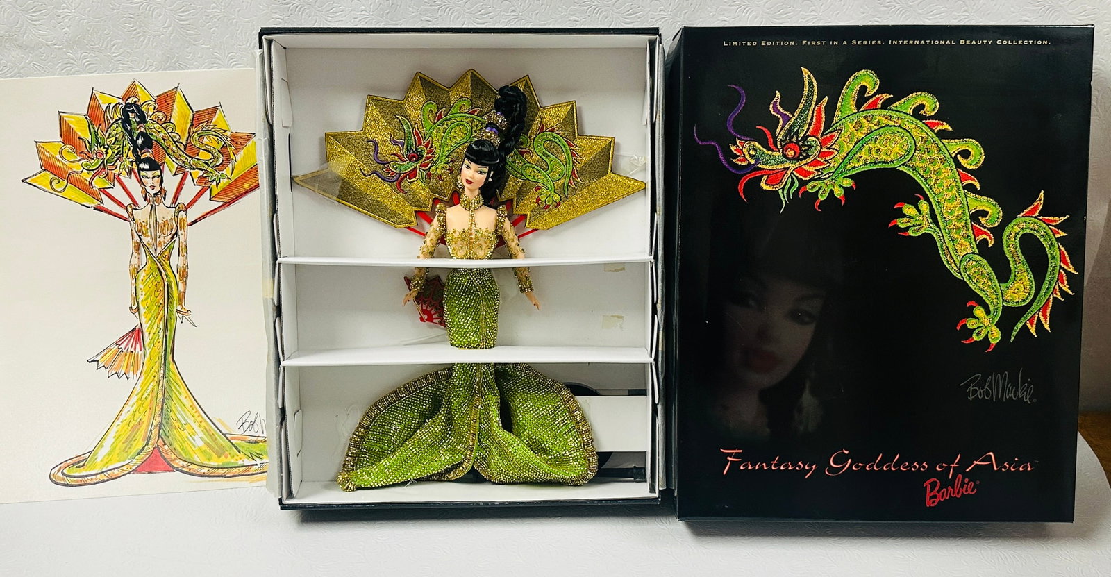 Barbie Doll Mackie - Goddess Of Asia: Barbie Doll Mackie - Goddess Of Asia ------------------ please review all pictures carefully because they are part of the description and show condition issues if any ------------------ please conside