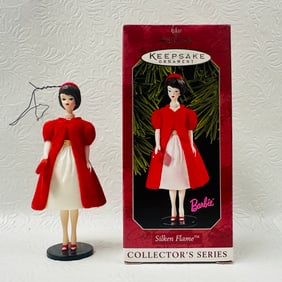 Hallmark Keepsake Ornament Silken Flame Barbie Collectors Series