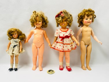 Collection of Vintage Shirley Temple Dolls, Ideal