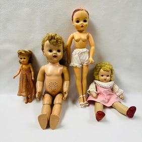 Collection of Vintage Girl Dolls