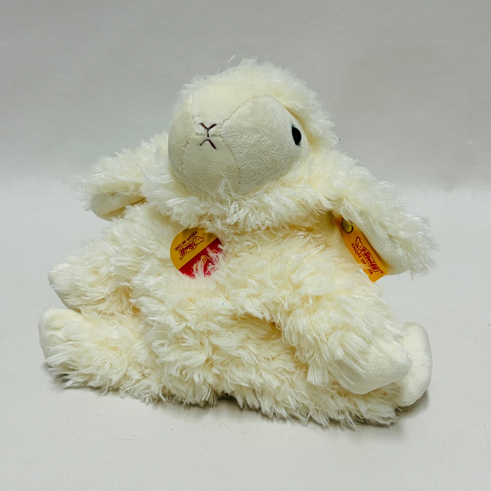 Steiff Little Friend Linda Lamb: Steiff Little Friend Linda Lamb ------------------ please review all pictures carefully because they are part of the description and show condition issues if any ------------------ please consider