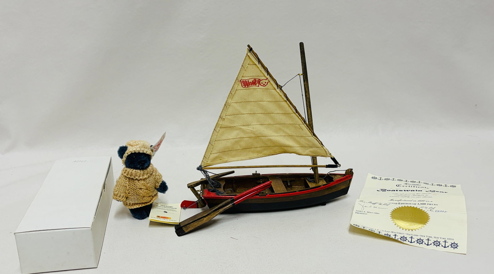 Steiff Limited Edition Boatswain Bear: Steiff Limited Edition Boatswain Bear ------------------ please review all pictures carefully because they are part of the description and show condition issues if any ------------------ please