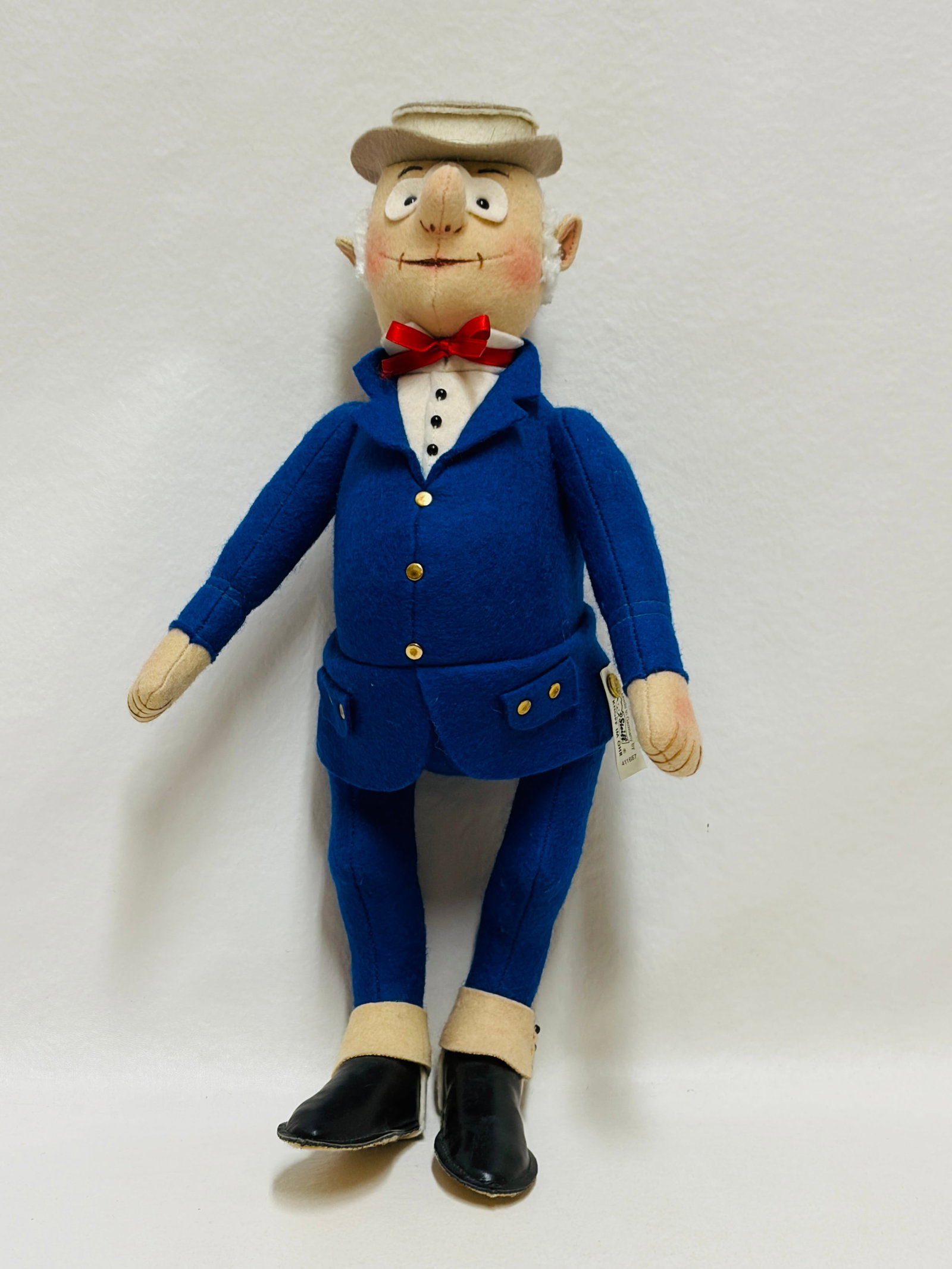 Steiff 1906 Grandpa Foxy Felt Doll, Limited Edition, replica: Steiff 1906 Grandpa Foxy Felt Doll, Limited Edition, replica ------------------ please review all pictures carefully because they are part of the description and show condition issues if any ---------