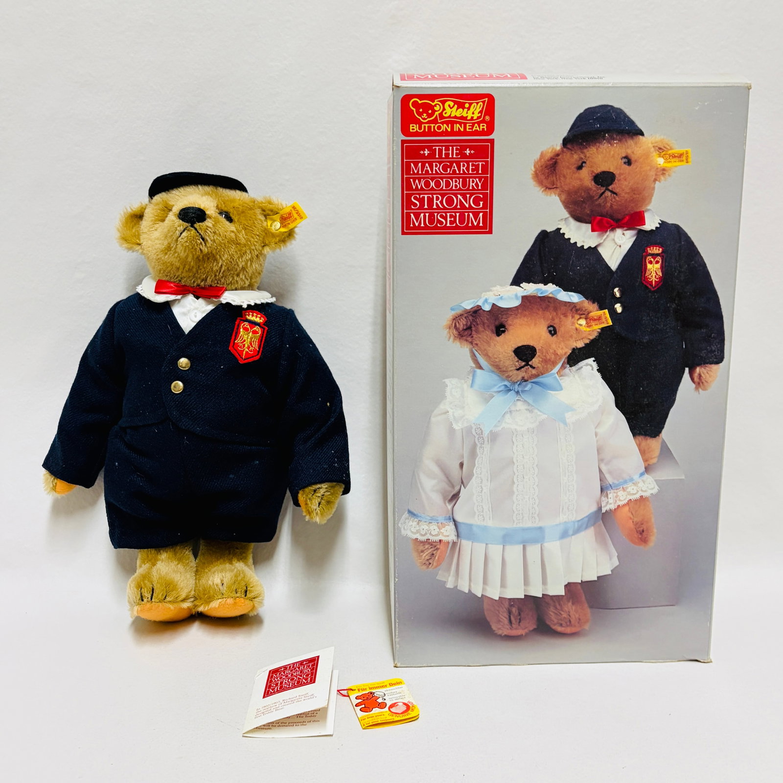 Steiff Victorian Boy Teddy Bear, Margaret Woodbury Strong Museum: Steiff Victorian Boy Teddy Bear, Margaret Woodbury Strong Museum ------------------ please review all pictures carefully because they are part of the description and show condition issues if any