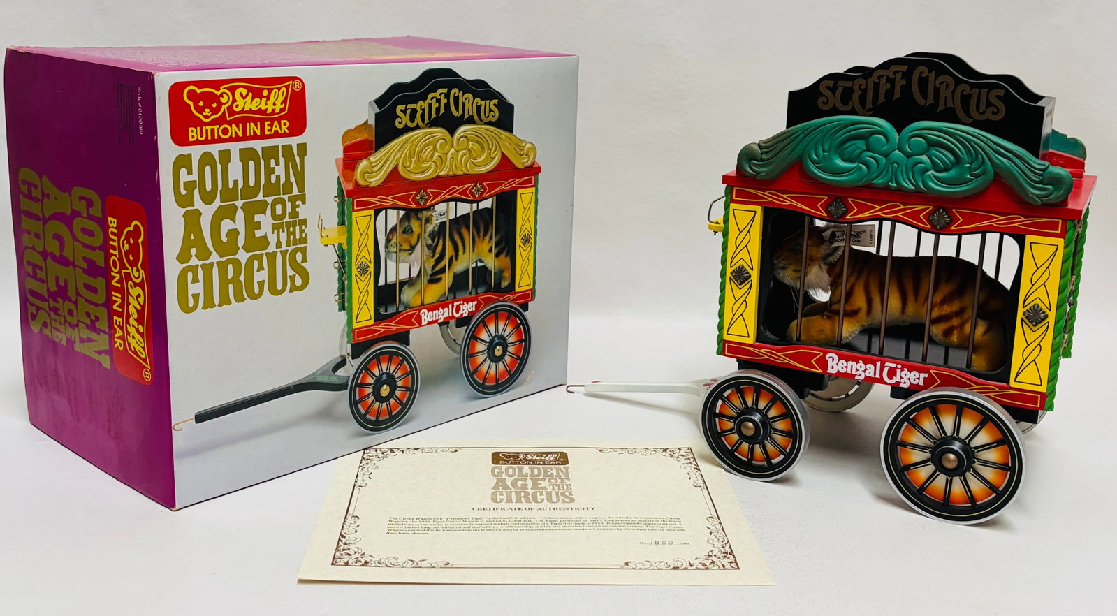 Steiff Golden Age of the Circus with Mohair Tiger and COA (1 of 13)